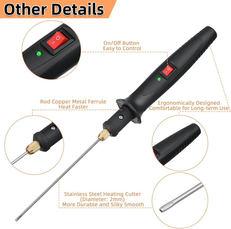 GOCHANGE 18W Hot Knife Foam Cutter, 10CM Cutting Pen with 100-240V Transformer Adaptor for Foam Craving, Small Foam Project, DIY - Image 2